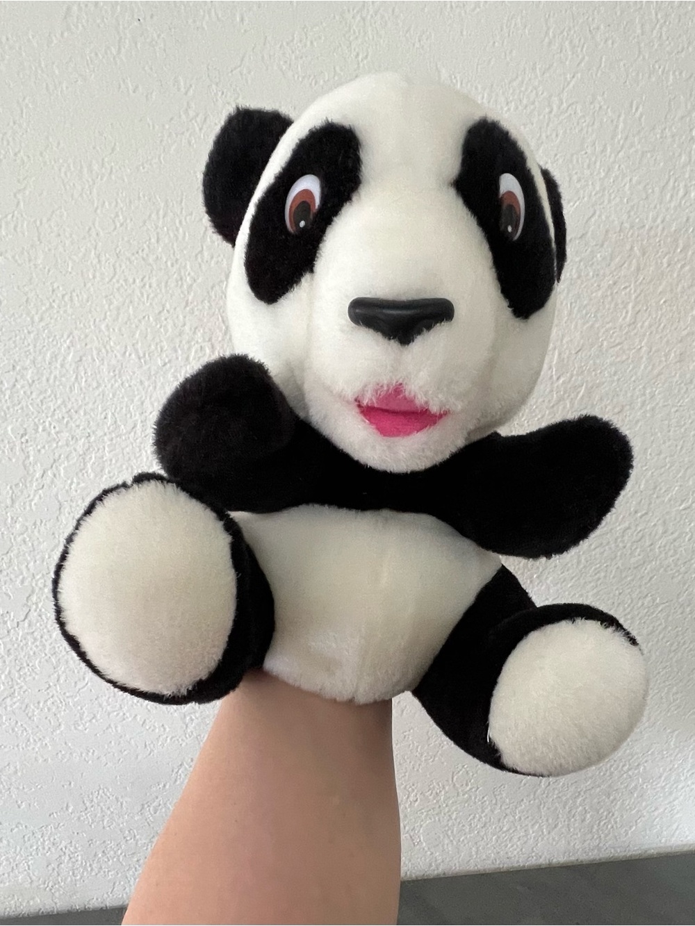 McGraw Hill Math Stuffed Plush Panda Bear‎ “Tu-Tu” Hand Puppet Toy Home School